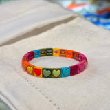 Spring Heart Tile Bracelet