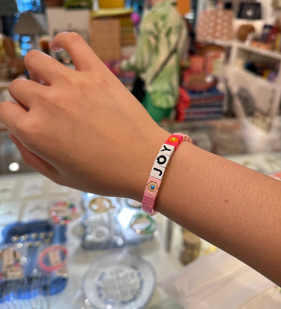 Joy Tile Stretch Bracelet