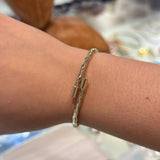 Gold Twisted Wrap Bracelet