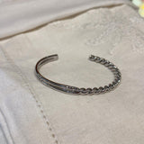Silver Half and Half Cuff