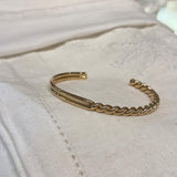 Gold Half and Half Cuff