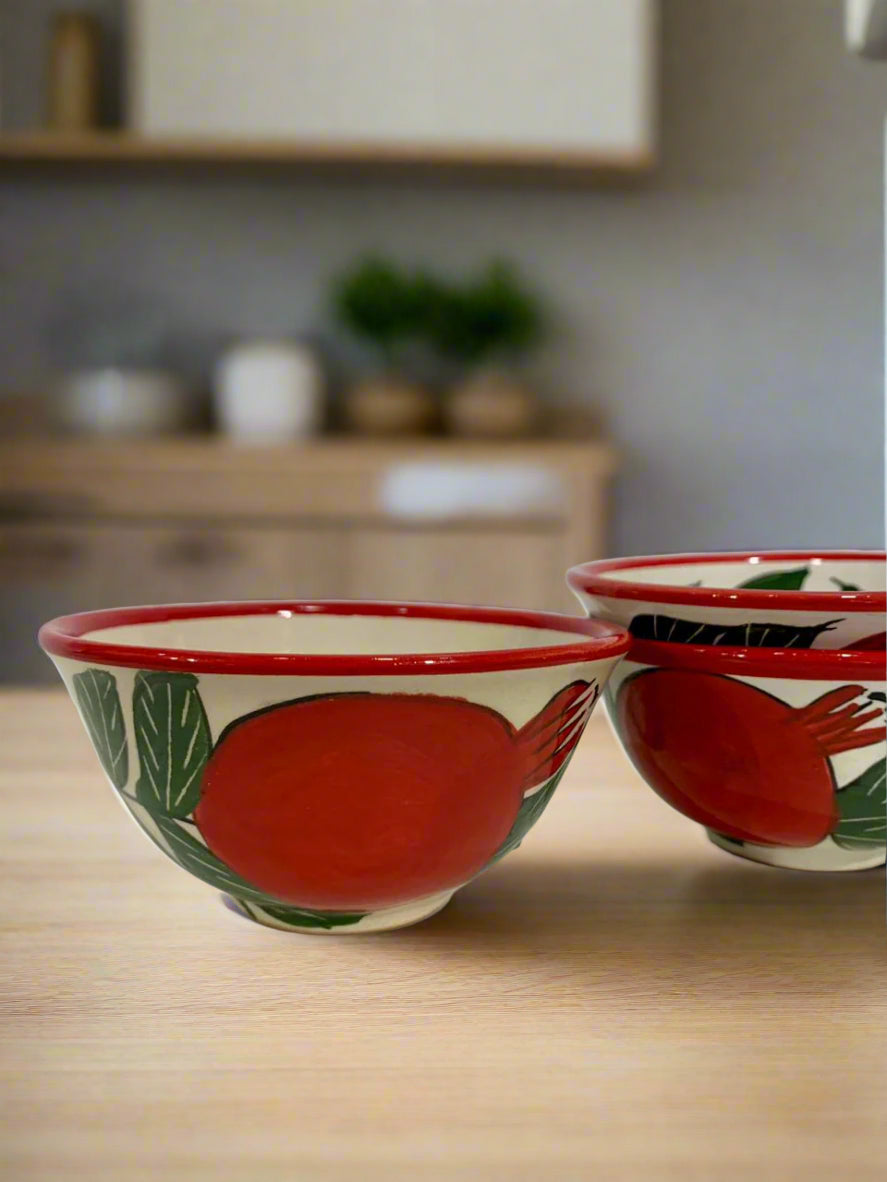 CERAMIC DIPPING SMALL BOWLS - MULTI COLORED