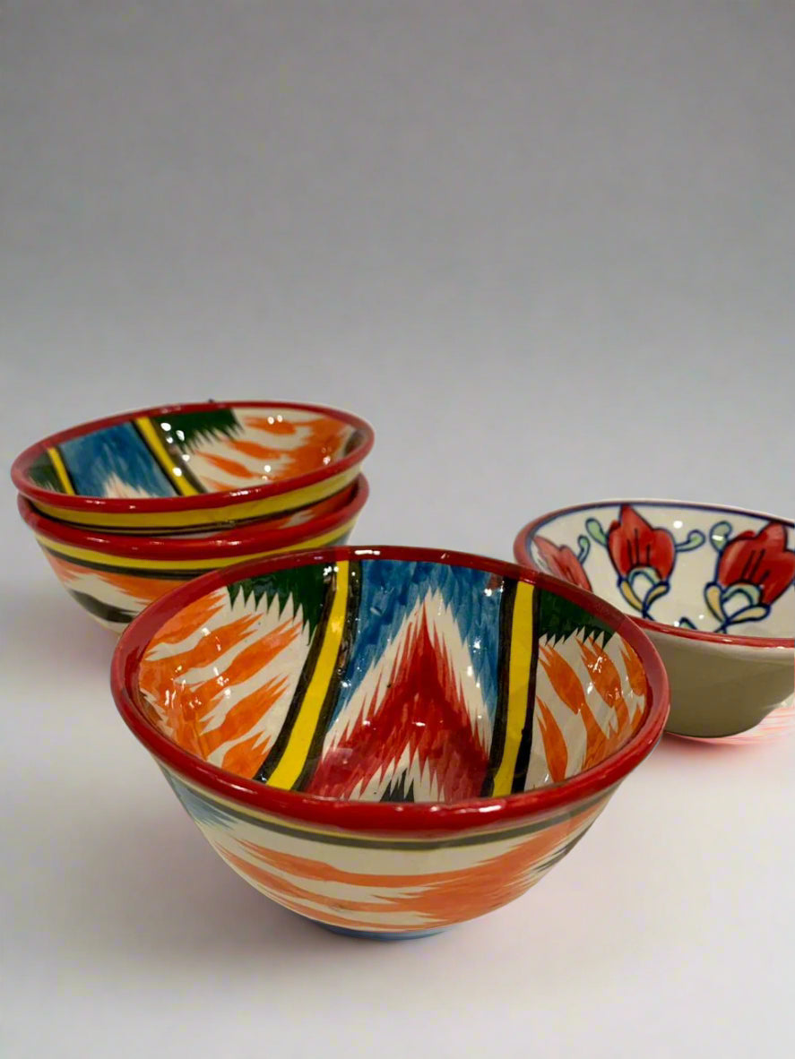 CERAMIC DIPPING SMALL BOWLS - MULTI COLORED