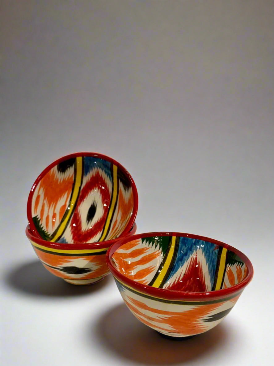 CERAMIC DIPPING SMALL BOWLS - MULTI COLORED