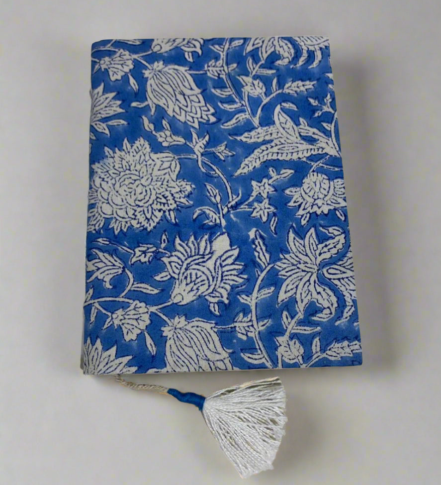 Handcrafted Fabric Cover Notebook with Tassel