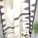 Afghan Organic Cotton Scarf - Blue