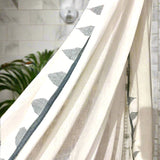 Afghan Organic Cotton Scarf - Grey