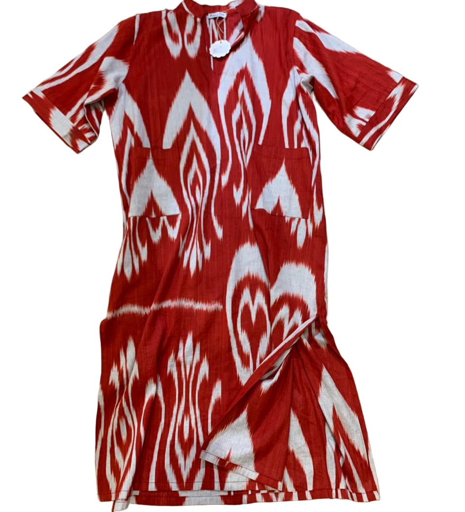 Ikat Kaftan Dress