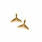 Mermaid Tail Stud - Gold