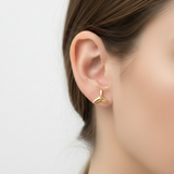 Mermaid Tail Stud - Gold