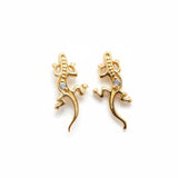 Lizard Tiny Stud - Gold