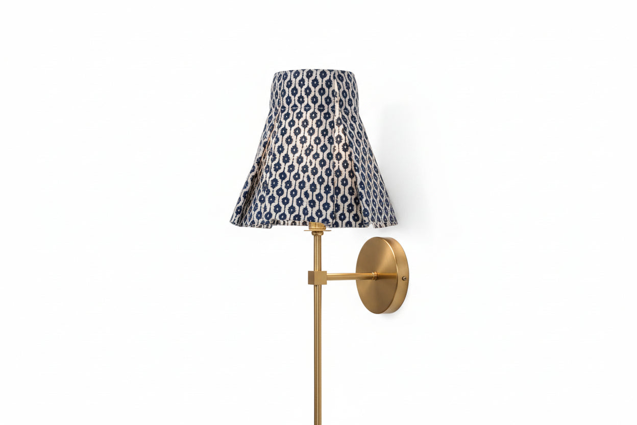 Siam Pacific Blue Linen - Lamp Shade Cover