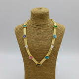 Solstice Charm Necklace in Gold