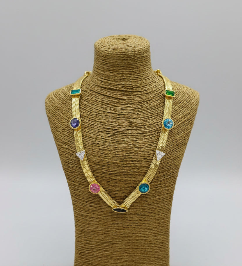 Solstice Charm Necklace in Gold