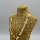 Solstice Charm Necklace in Gold