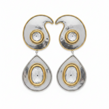Polki Crescent Ear Cuff