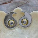 Maharani Paisley Earrings in Silver