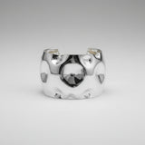Sculpted Cuff Bracelet in Silver
