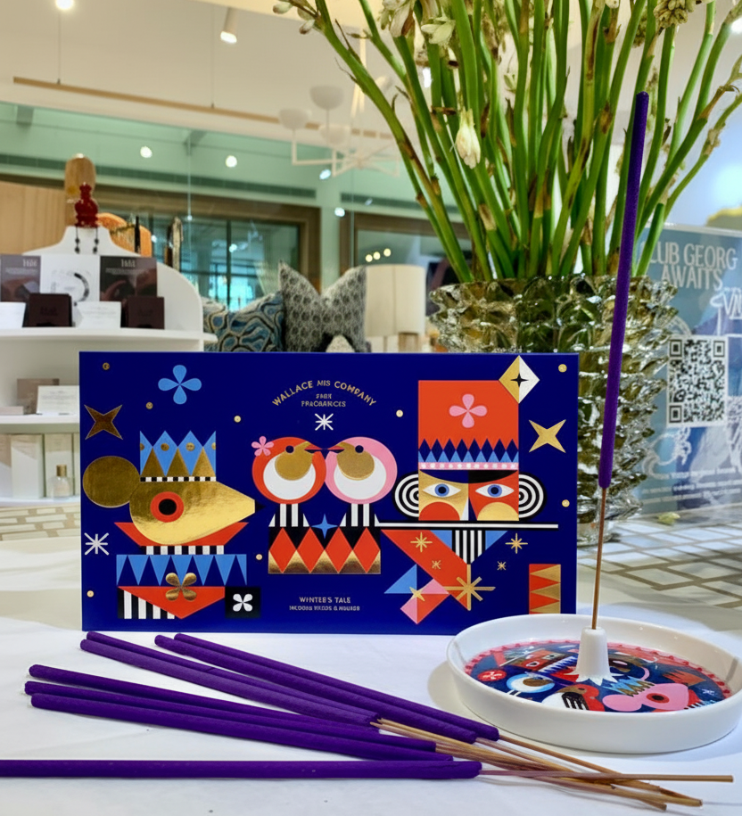 A Winters Tale Incense Set with Dish