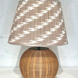 Bespoke Xlarge Drum Shade - Caramel Ikat