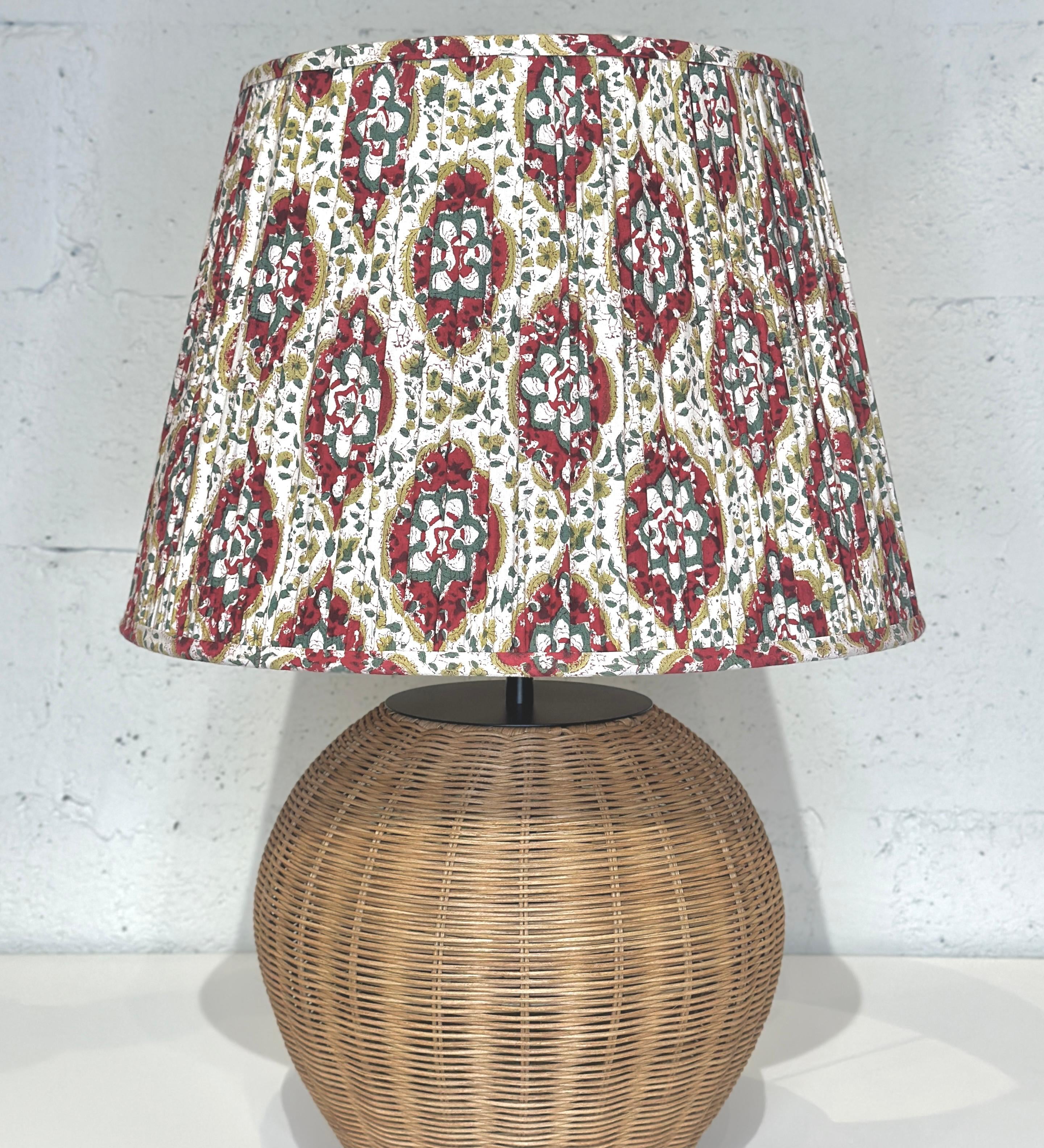 Bespoke Xlarge Drum Shade - Pomegranate