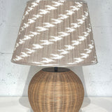Bespoke Xlarge Drum Shade - Caramel Ikat