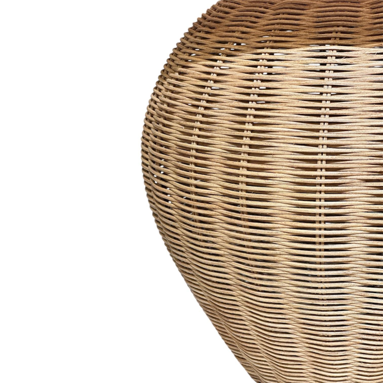 Handcrafted Round Rattan Base