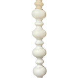 Handcrafted White Bobble Lamp Base