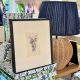 Vintage Prints Framed in Hand-Painted Black Wood - I