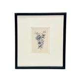 Vintage Prints Framed in Hand-Painted Black Wood - I