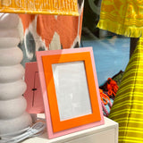 Tiered Tangerine and Pink 5x7 Photo Frame