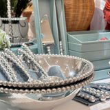 Pearled Large Serving Bowl