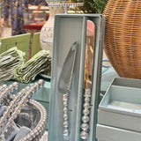 Pearled Cake Server Set