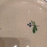 Berry Hand-Painted Plate - Antique French Peasant Plate