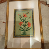 The Indian Bloom Painting I | Original Indian Painting in French Antique Frame