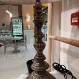 Vintage Ornate Metal Lamp - 1950s Lamp