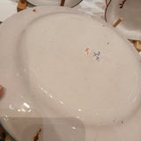 Floral Hand-Painted Plate - Antique French Peasant Plate