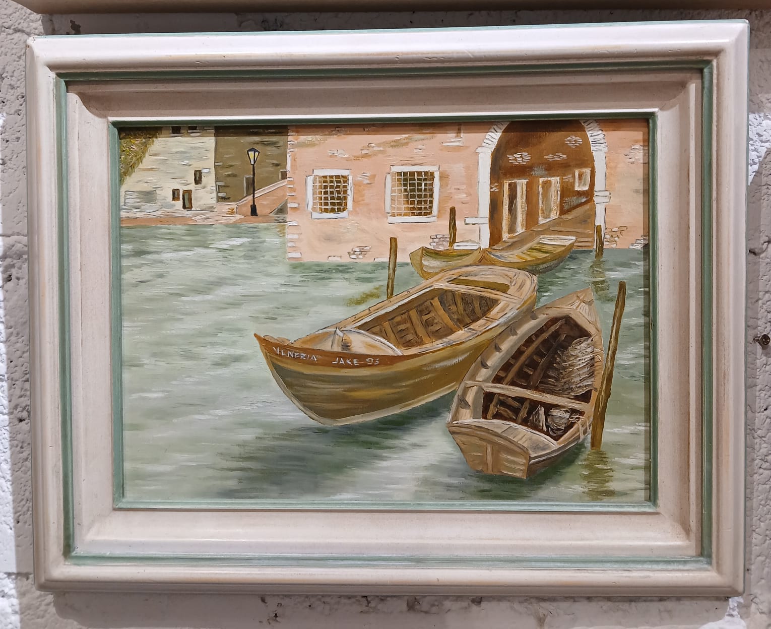 Vintage 1980 Hand-Painted Artwork