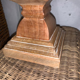 Natural Carved Wooden Table Lamp Base