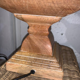 Natural Carved Wooden Table Lamp Base