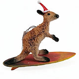 Christmas Ornament - Kangaroo with Surfboard
