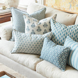 Ankara Mineral Linen Cushion - 50cm