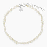 Pearl Heart Bracelet - Silver