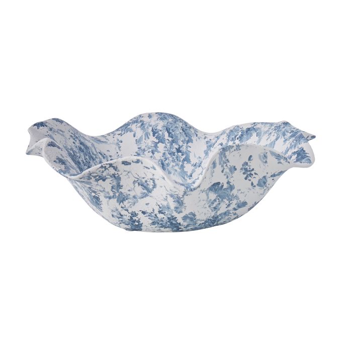 PROVINCIAL WATERCOLOUR ORGANIC CERAMIC BOWL