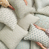 Azores Wasabi Linen Cushion - 50cm