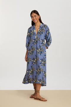 Lotty Dress - Indigo Blues Plumbago