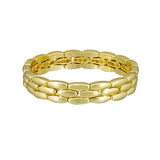 Gold Triple Track Bracelet