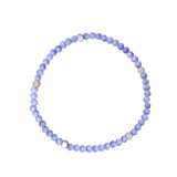 Blue Beaded Trinity Bracelet