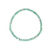 Mint Beaded Trinity Bracelet