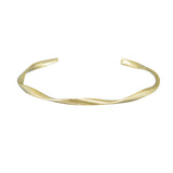 Gold Single Twist Cuff